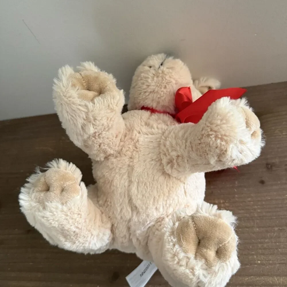 Melissa and Doug “Sunny” Yellow Lab Red Ribbon Bow Puppy Dog Stuffed Animal Toy